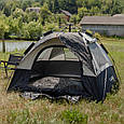 Намет двомісний 2×2 м кемпінговий туристичний для риболовлі, полювання легкий літній Lugi, фото 4