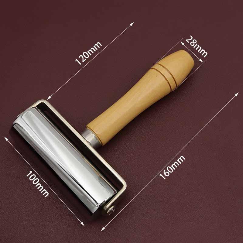 Валик для формування шкіри 100 мм металевий інструмент для роботи зі шкірою, фото 1