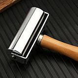 Валик для формування шкіри 100 мм металевий інструмент для роботи зі шкірою, фото 6