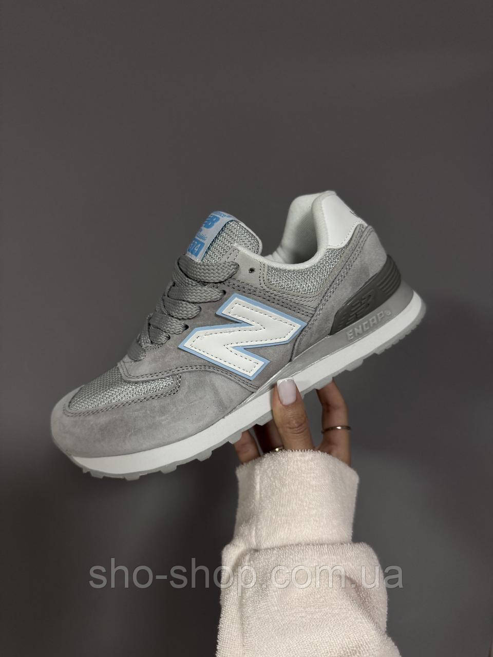 Кроссовки New Balance NEW BALANCE 574 | LIGHT GREY / BLUE, фото 1