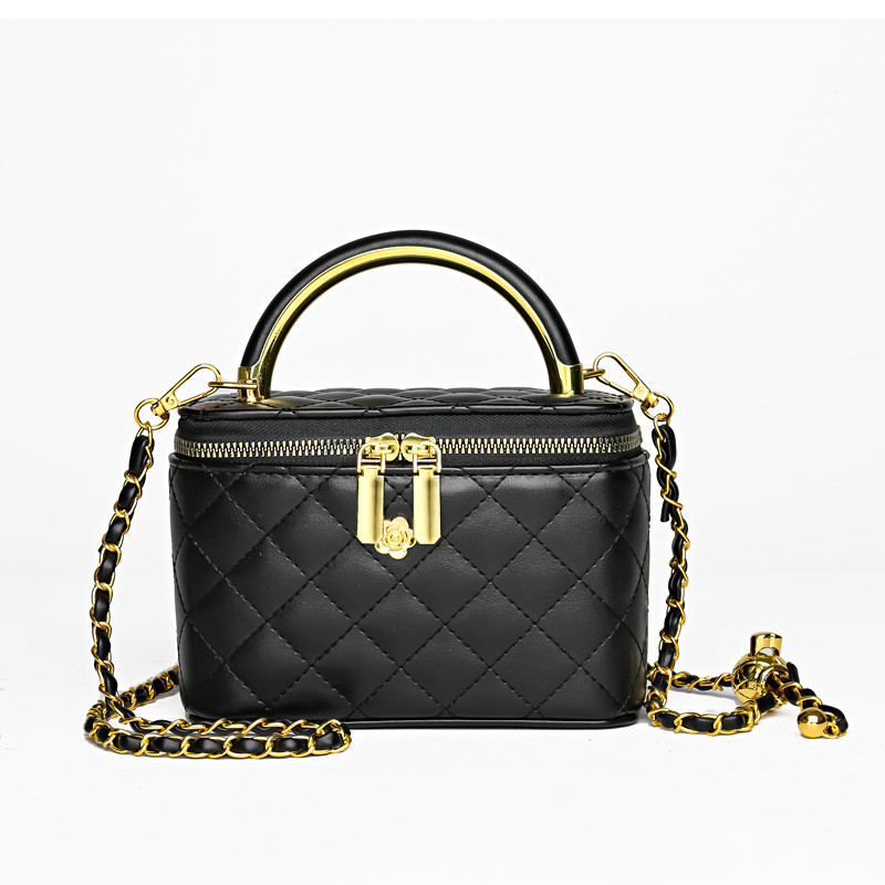 Жіноча сумка-косметичка 1032 Vanity Bag крос-боді чорна, фото 1