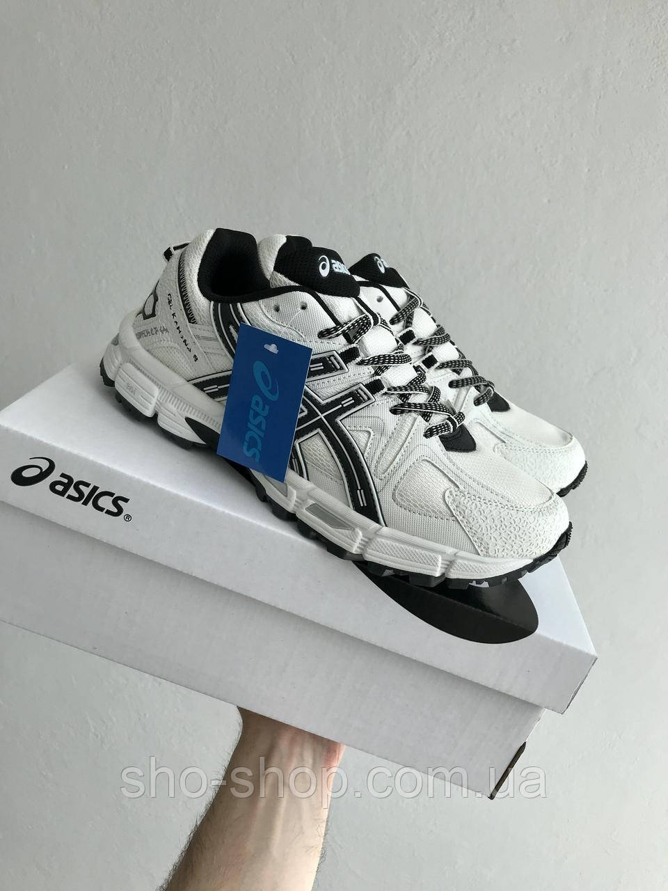 Кроссовки Asics  Gel-Kahana 8 white black, фото 1