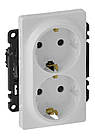 Розетка подвійна Legrand Schuko Valena Life (753127)