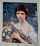 (Електронна) Схема для вишивки хрестом або петитом: "Дівчина з квітами", фото 6