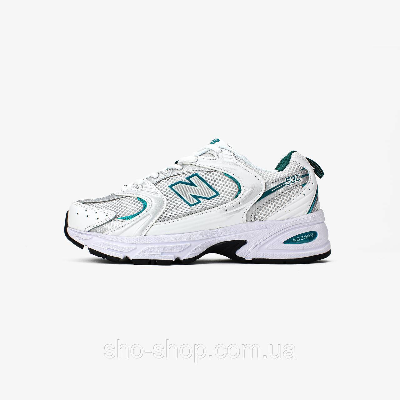 Кроссовки New Balance  530 "White Silver Green", фото 1