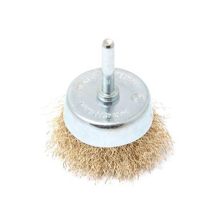 Кордщітка чашеподібна латунна для дрилі 75мм, в блістері RockForce RF-BCR003, фото 1