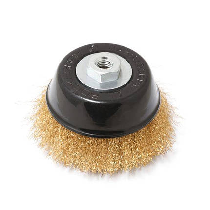 Кордщітка чашеподібна латунна для КШМ 125мм Rockforce RF-BWC005, фото 1