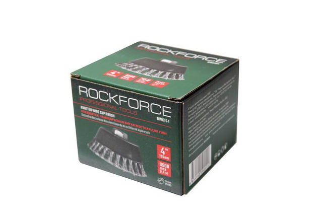 Кордщітка чашеподібна сталева кручена для КШМ 100мм, в блістері RF-BWC104, фото 2