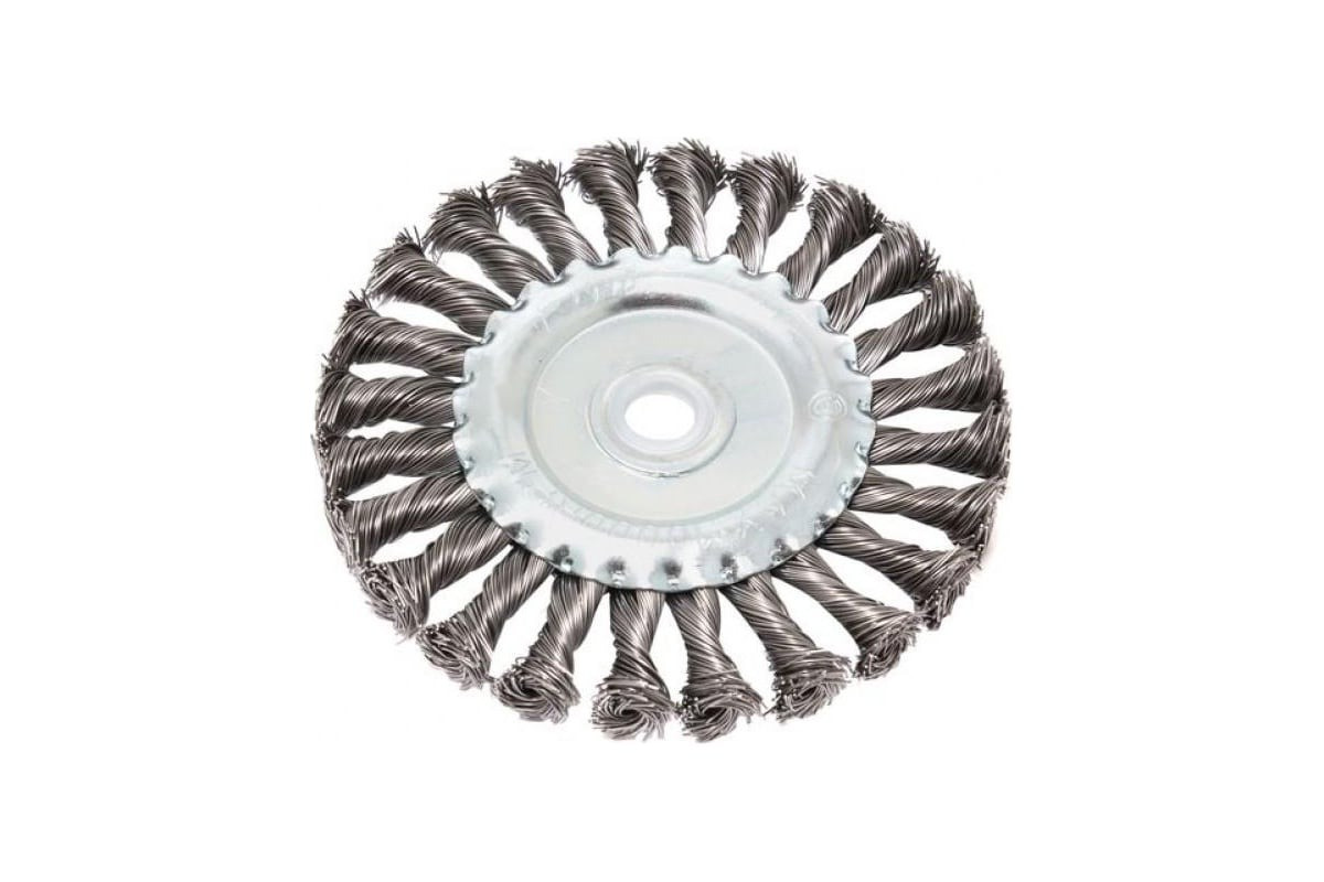 Кордщітка дискова стальна вита для ВШМ 125мм, в блістері FORSAGE F-BWF105