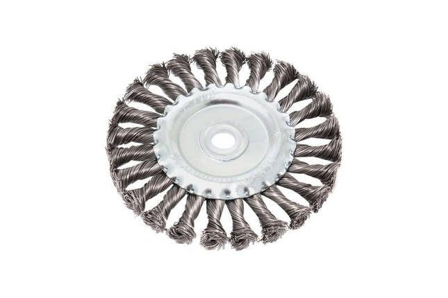 Кордщітка дискова стальна вита для ВШМ 125мм, в блістері FORSAGE F-BWF105, фото 1