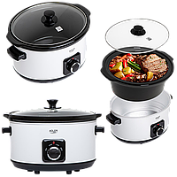 Мультиварка–повільноварка Adler AD 6413 white 5.8 L, керамічна чаша, 3 режими приготування