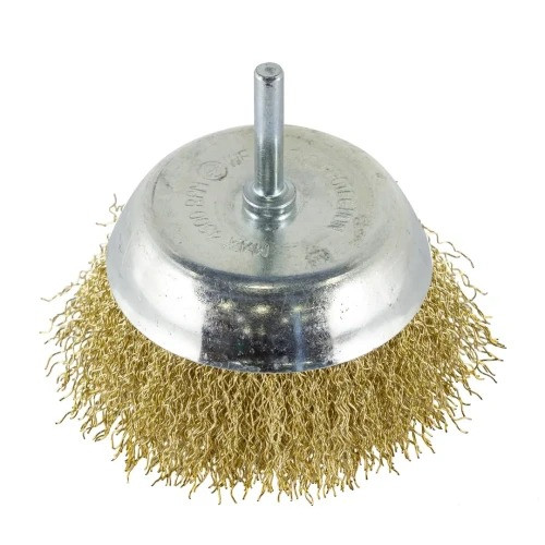 Кордщетка чашоподібна з хвостовиком для дриля 100мм Forsage F-BCR004