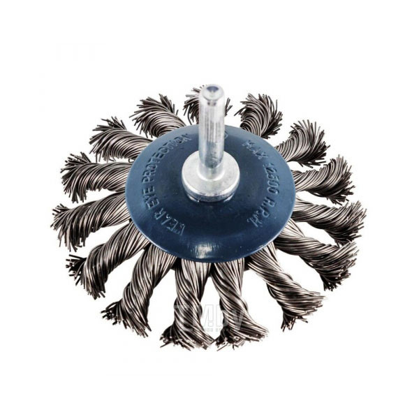 Кордщітка дискова з хвостовиком для дриля 75мм Forsage F-BCK103