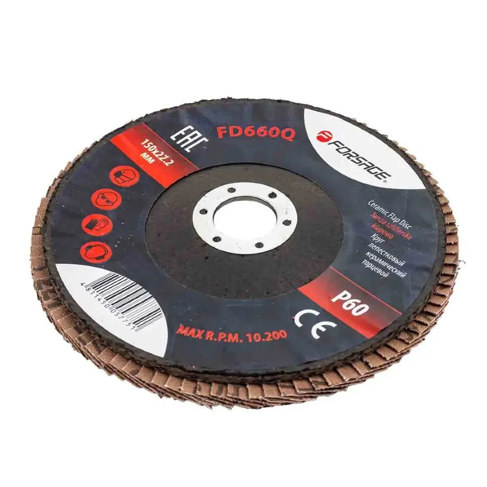 Круг пелюстковий торцевий, P 60, 150 х 22.2 мм Forsage F-FD660Q