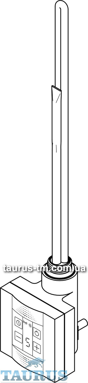 Квадратный ТЭН KTX4 MS chrome c маскировкой: экран + регулятор 30-60С + таймер 1-4 ч. (под пульт ДУ). Польша - фото 8 - id-p82659560