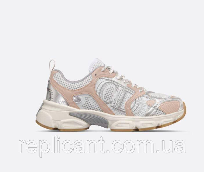 Женские кроссовки Dior Chrono Sneaker White Mesh with Nude жіночі кросівки Dior, фото 1