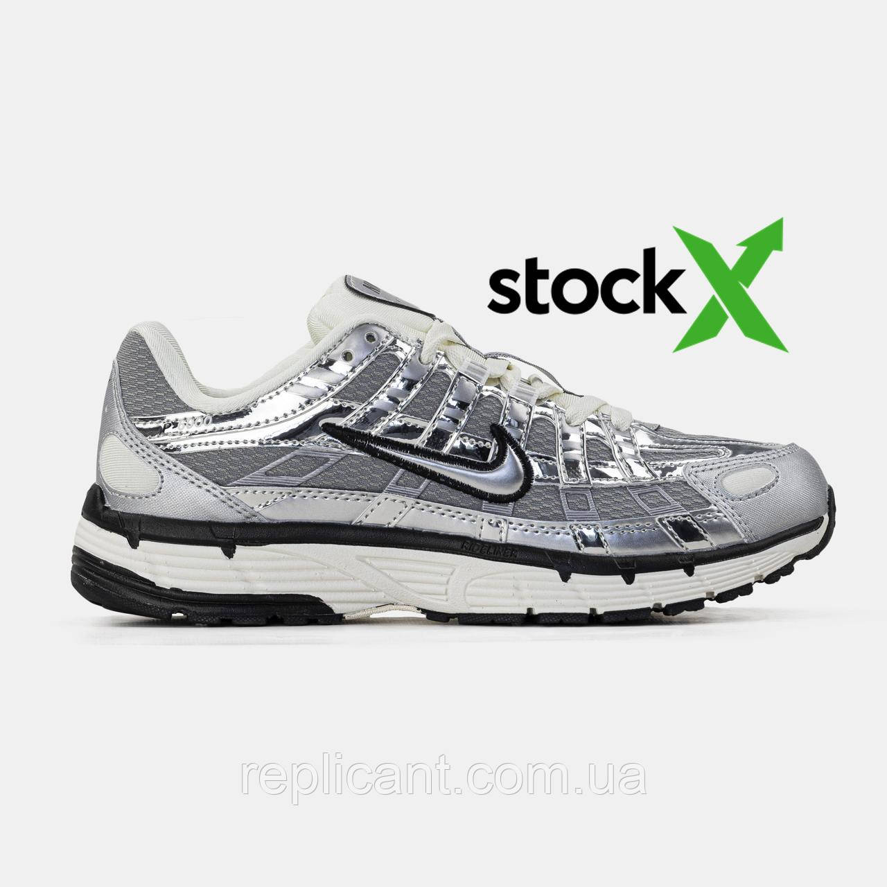 Женские кроссовки Nike  P6000 White Silver Black жіночі кросівки Nike, фото 1