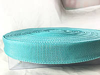 Тесьма , обтачка сумочная 23 мм цвет бирюза