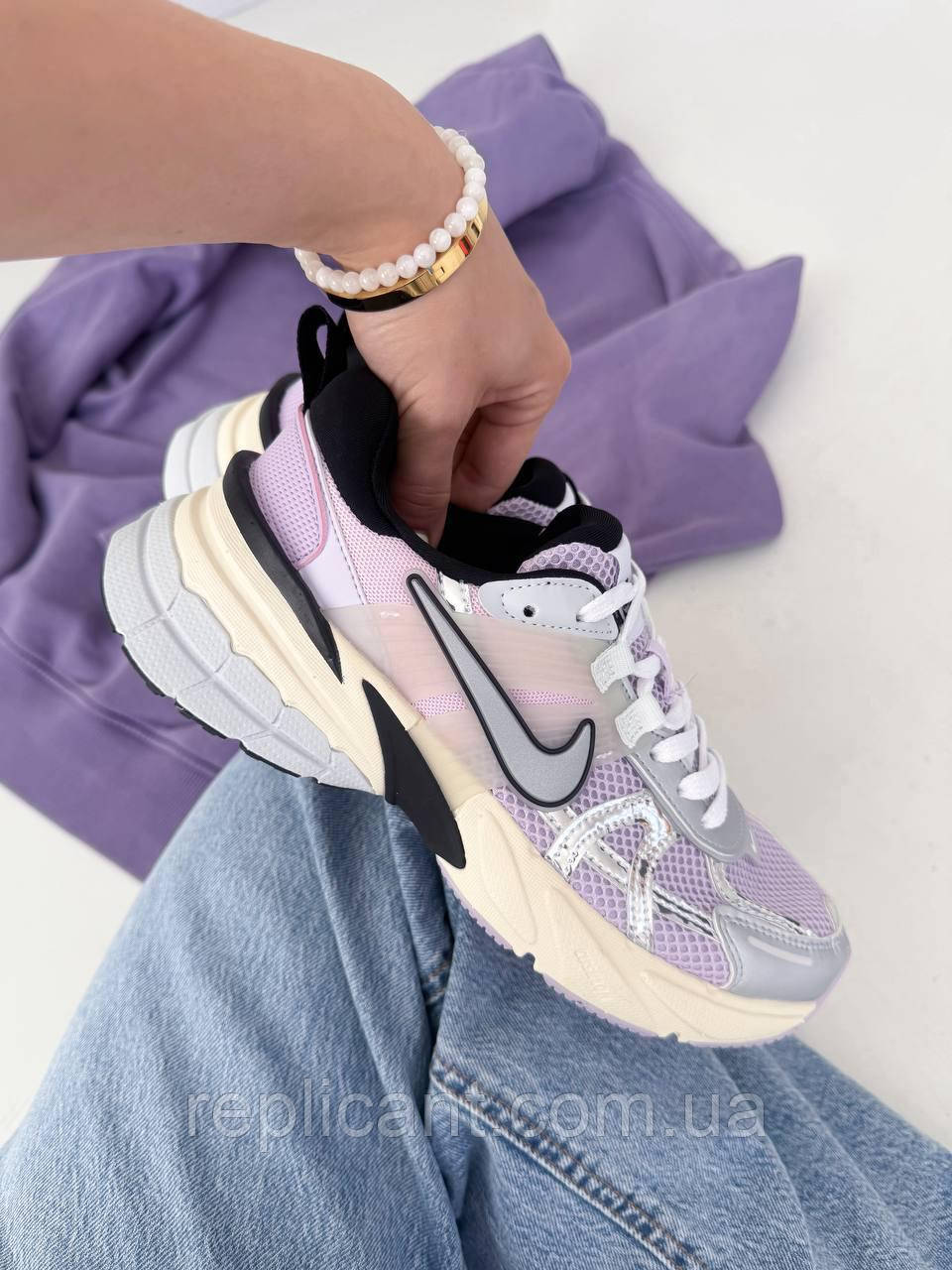 Женские кроссовки Nike V2K Runtekk Purple жіночі кросівки Nike, фото 1