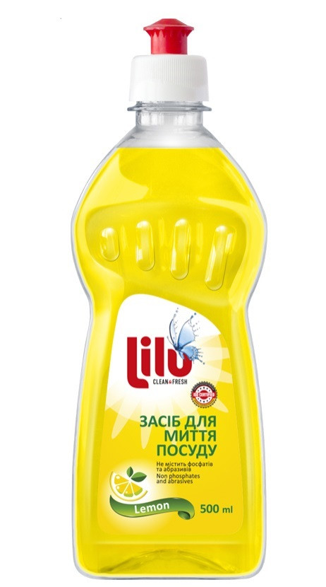 Засіб для миття посуду Lilu Лимон 500 мл, фото 1