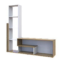 Стінка у вітальню Doros Етана Дуб Артизан / Білий 150х30х150 (41510097)