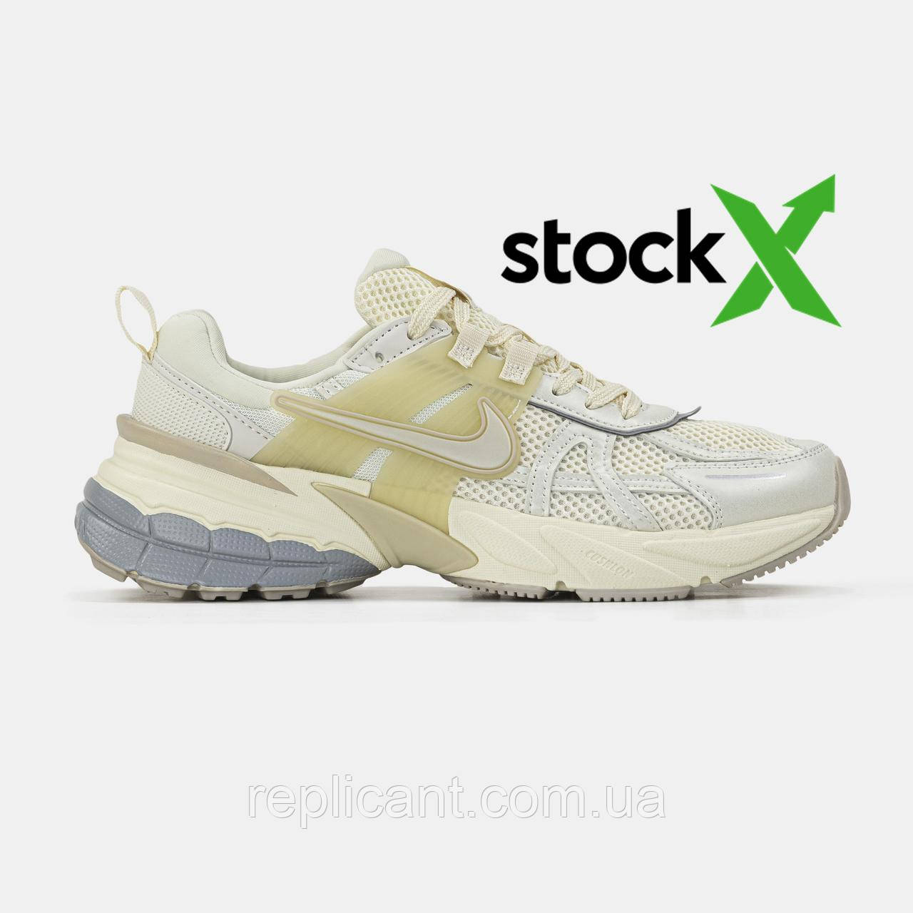 Женские кроссовки Nike V2K Runtekk White Beige Blue жіночі кросівки Nike, фото 1