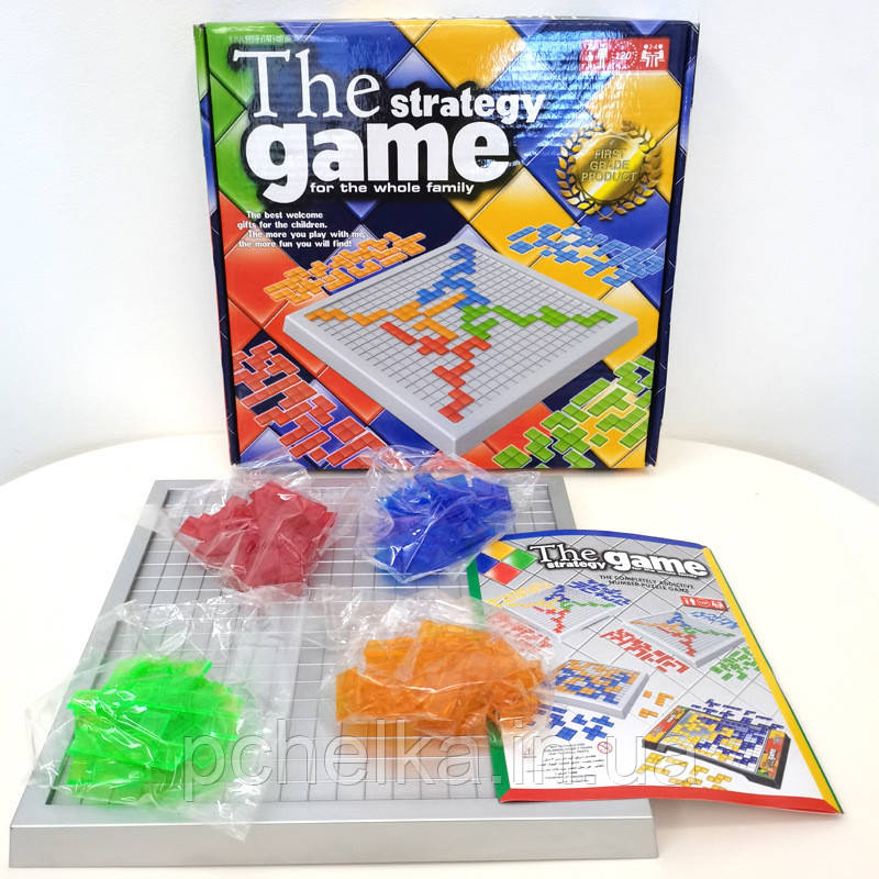 Сімейна гра-головоломка на логіку Блокус, Blokus для 4 гравців The strategy game, фото 1