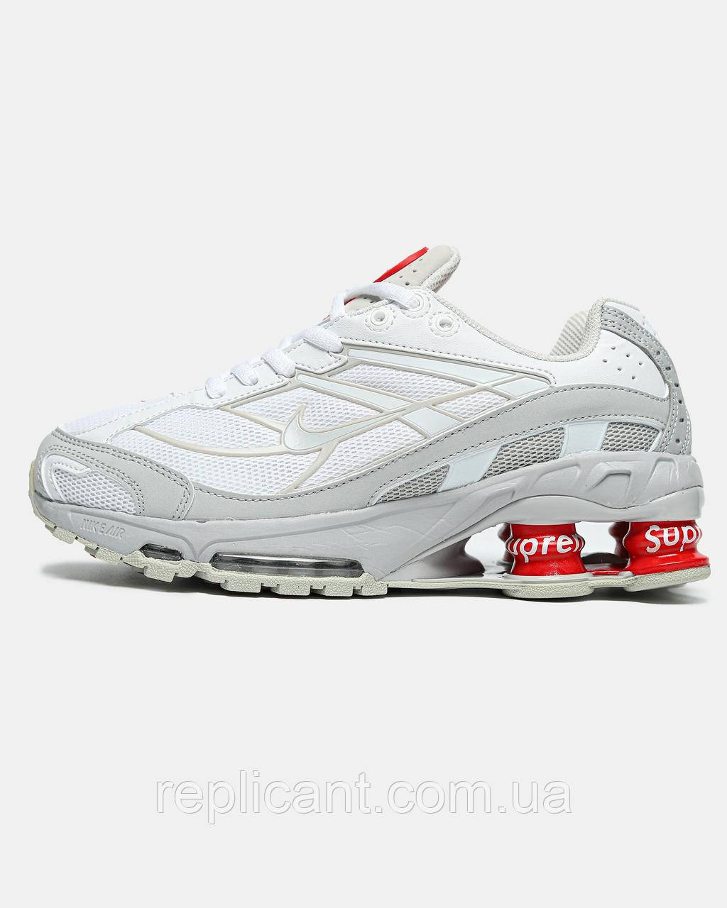 Мужские кроссовки Nike  x Supreme Shox Ride 2 SP 'White' DN1615-100 чоловічі кросівки Nike, фото 1