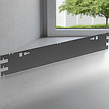 Двосторонній кронштейн для стелажа КМ 7016, 500 мм - металевий тримач полиць, темно-коричневий, фото 3