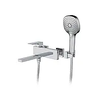 Змішувач для ванни FAOP A3209 з плоским виливом 192 мм хром