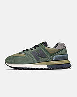 Мужские кроссовки Stone Island New Balance 574 Legacy " Dark Green" чоловічі кросівки Stone Island