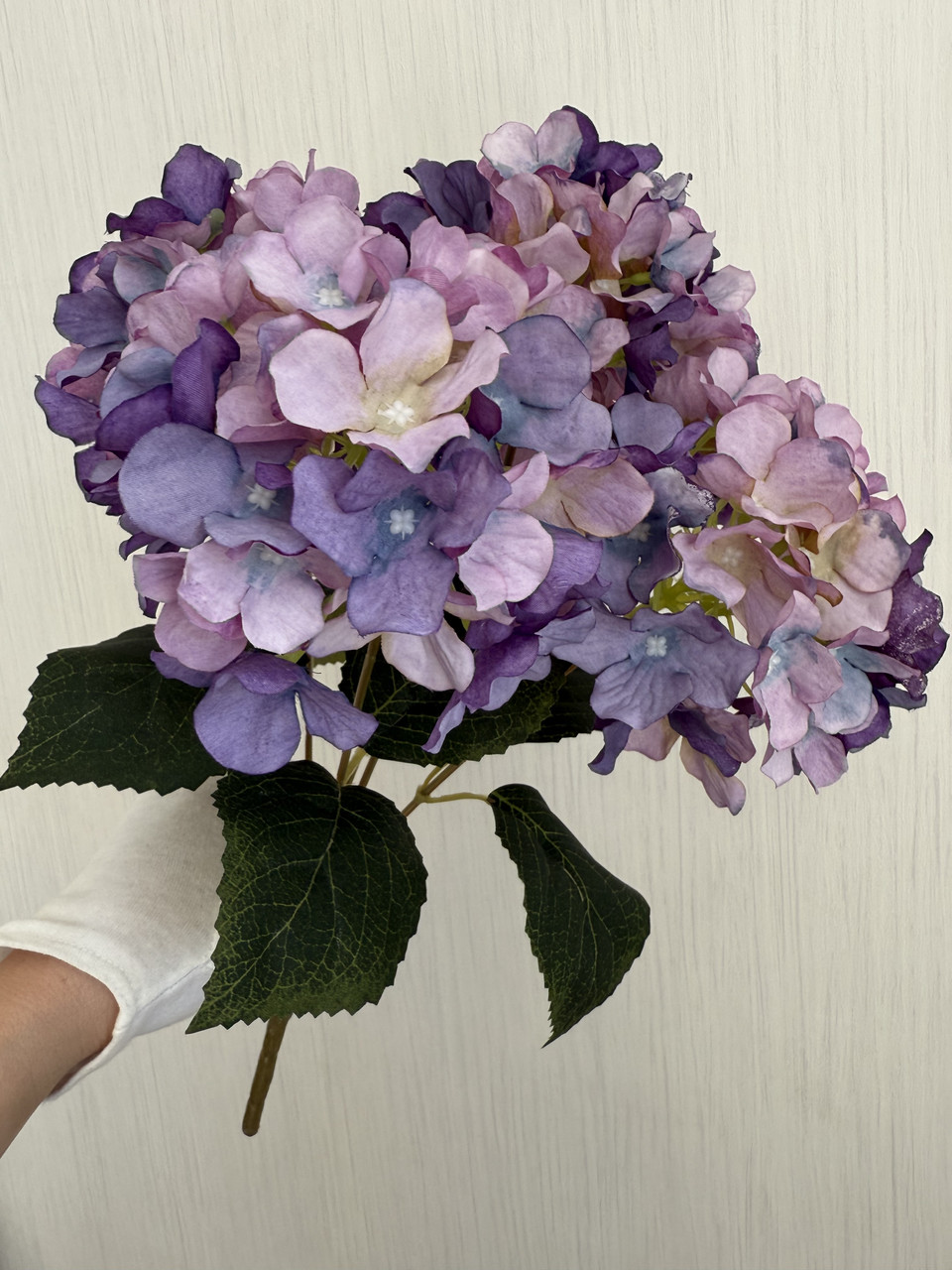 Букет штучної гортензії . Гортензія декоративна ( бузкова з градієнтом, 43 см ), фото 1
