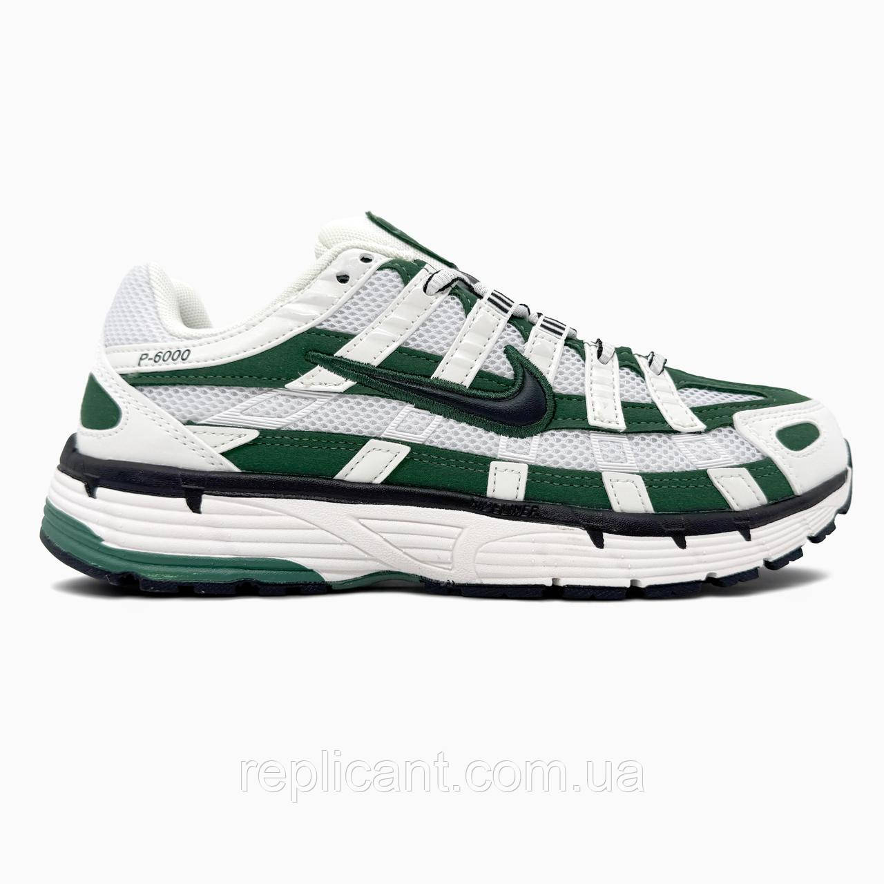 Мужские кроссовки Nike  P-6000 White/Green чоловічі кросівки Nike, фото 1