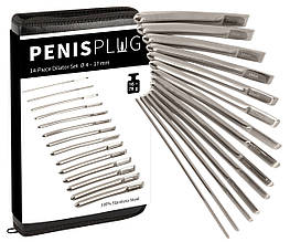 Набір уретральних дилаторів для прогресивної стимуляції Penisplug 14-Piece Dilator Set