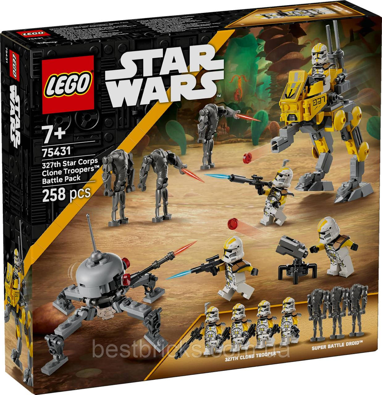 Конструктор Lego Star Wars Бойовий загін бійців-клонів 327-го галактичного корпусу 75431, фото 1
