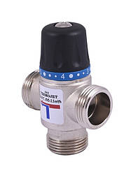 Термостатичний триходовий Termojet 1″ зовн.різьба, kvs-2.5, temp – 20-43°C