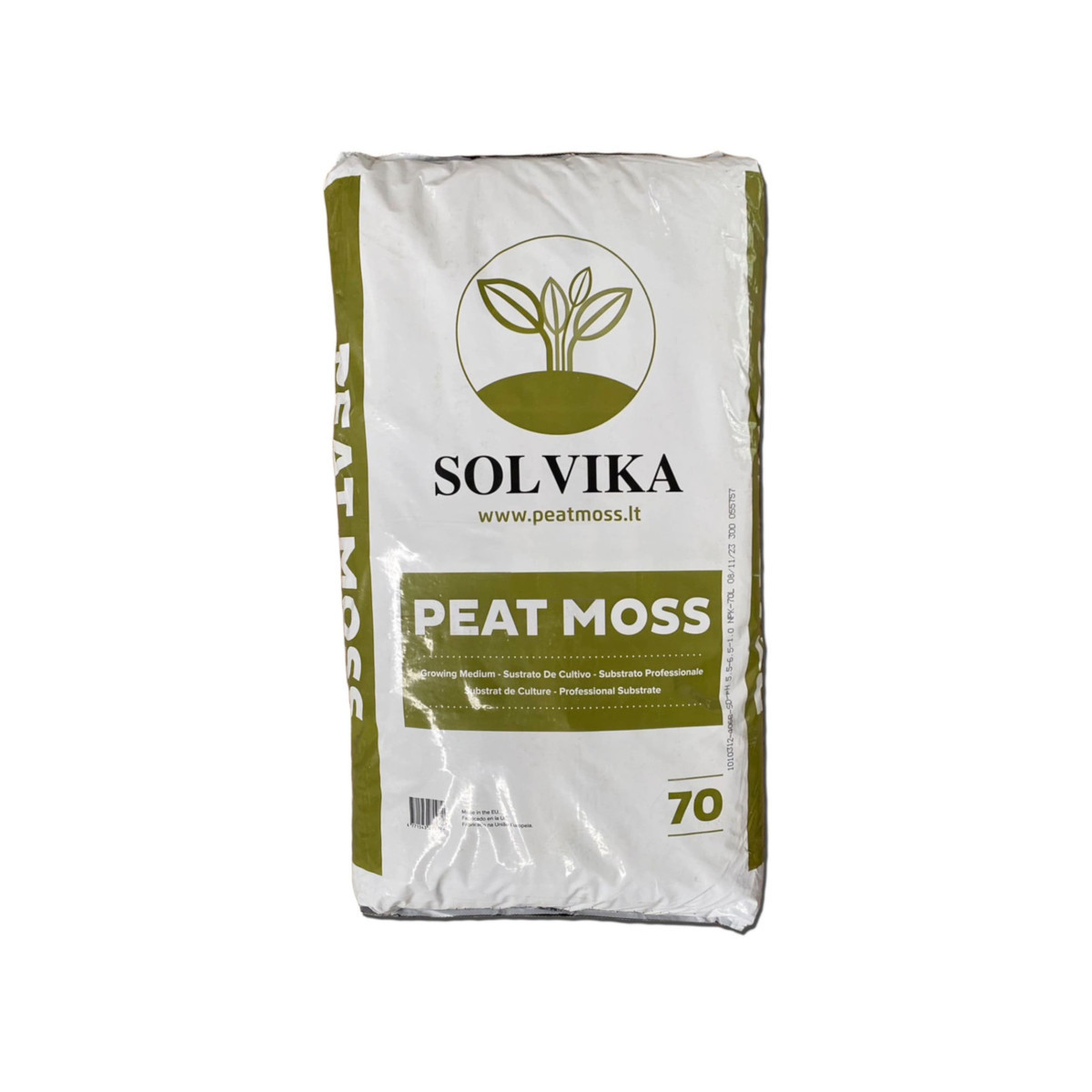 Торфяний субстрат Solvika Peat Moss 70л, фото 1