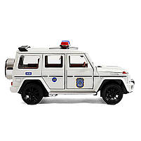 Машина металева Поліція Гелендваген 1:32 звук світло інерція відкр двері 17*6*7см (41393), фото 2