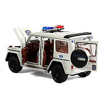 Машина металева Поліція Гелендваген 1:32 звук світло інерція відкр двері 17*6*7см (41393), фото 3