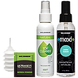 Набір для страпона Doc Johnson Crystal Jellies 4 фаллоімітатори для експериментів та задоволення, фото 4