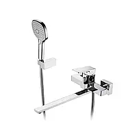 Змішувач для ванни FAOP A2209 з плоским виливом 350 мм хром