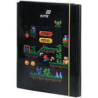 Папка для праці картонна на гумці А4 Kite Pixel Game