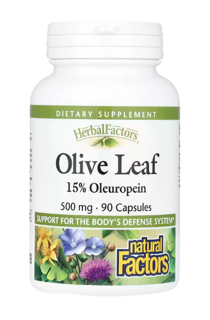 Natural Factors Olive Leaf 500 mg 90 caps