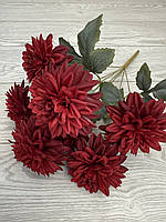 Штучна жоржина - декоративний букет ( червоний , 46 см ), фото 5