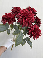 Штучна жоржина - декоративний букет ( червоний , 46 см ), фото 7
