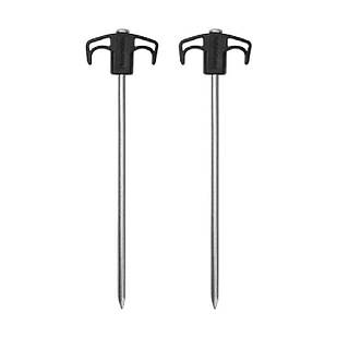 Кілки металеві Naturehike NH21YW133, 25 см, чорні 2 шт.