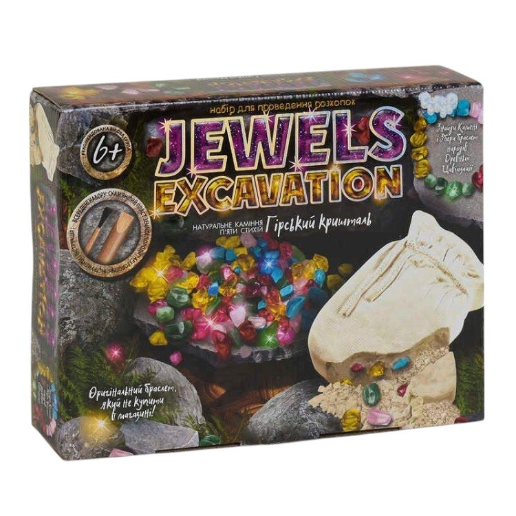 Набір Danko Toys для проведення розкопок Jewels Excavation камні (JEX-01-02), фото 1