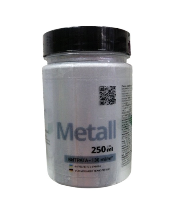 Декоративна фарба Elf Decor MetallicEffect Farbe Silber 250 мл, фото 1