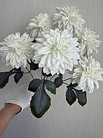 Штучна жоржина - декоративний букет ( білий  , 46 см ), фото 4