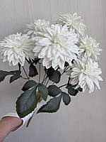 Штучна жоржина - декоративний букет ( білий  , 46 см ), фото 7